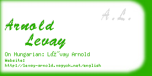 arnold levay business card